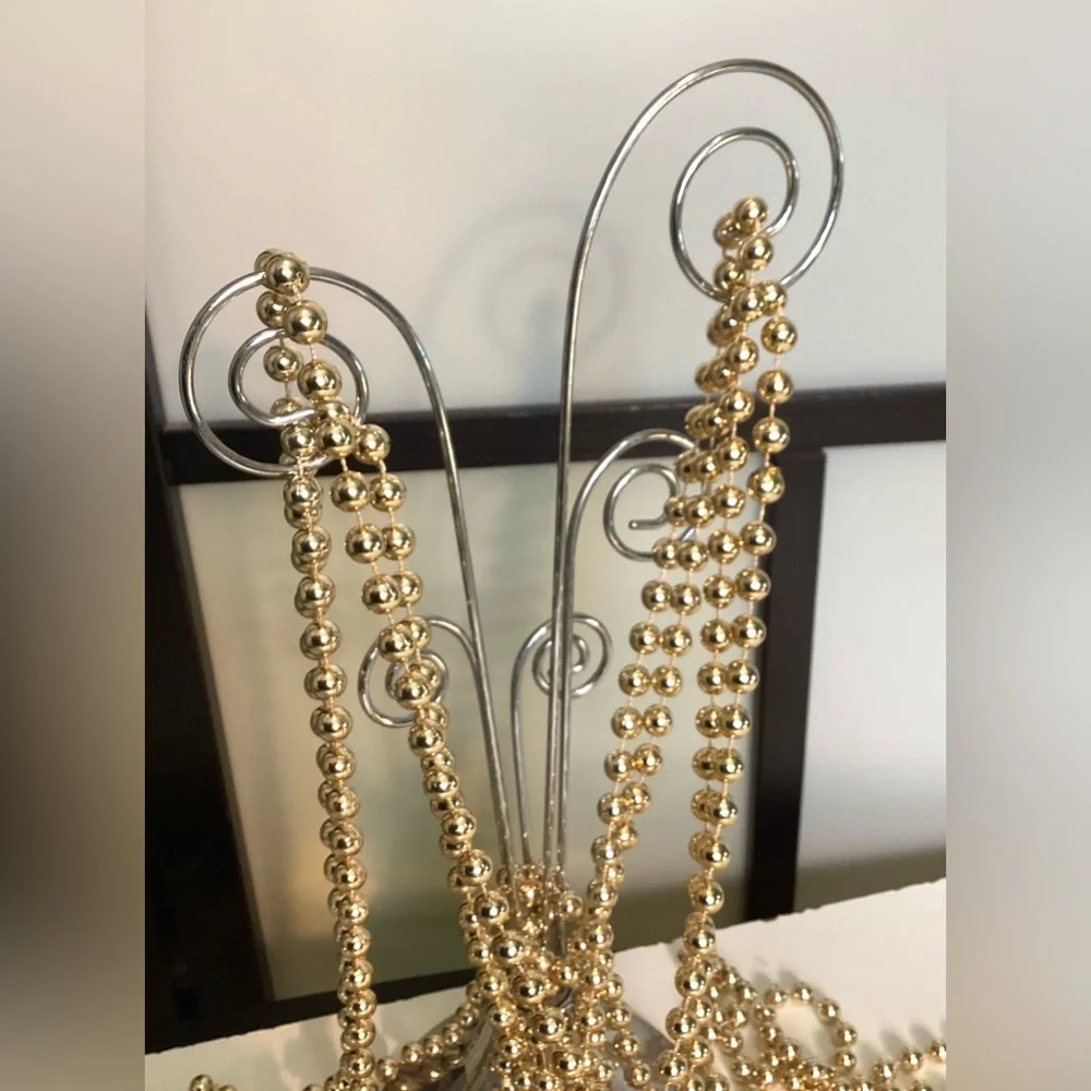 Golden beaded string/garland 8 yards